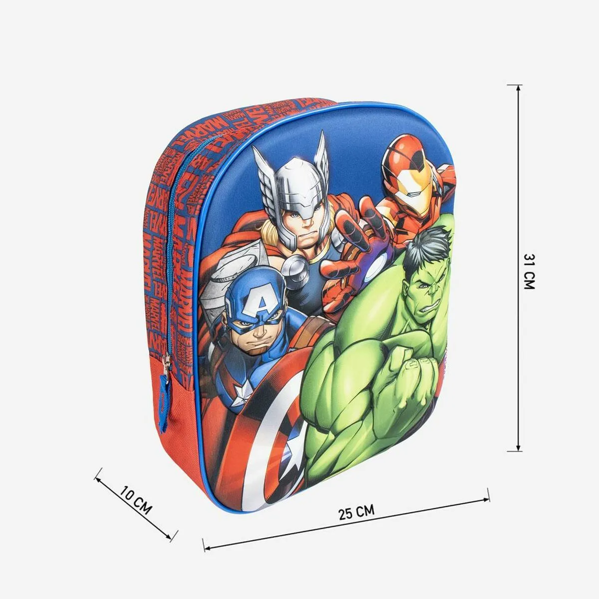 School Bag The Avengers Blue 8 x 31 x 27 cm