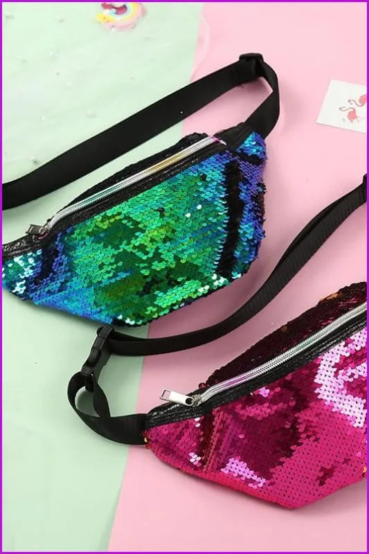 Shiny Sequins Fanny Packs Waist Bags F1373