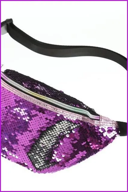 Shiny Sequins Fanny Packs Waist Bags F1373