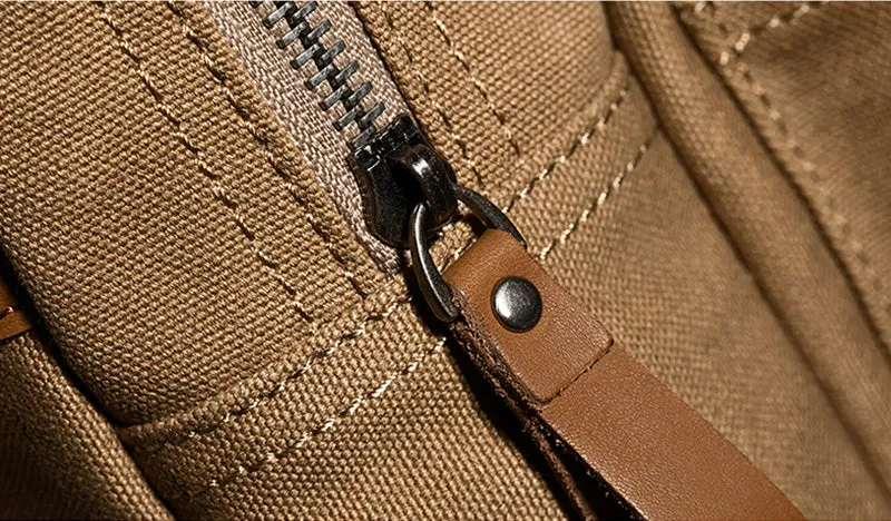 Small Womens Red Canvas Leather Backpack Purse Rucksack Bags for Women