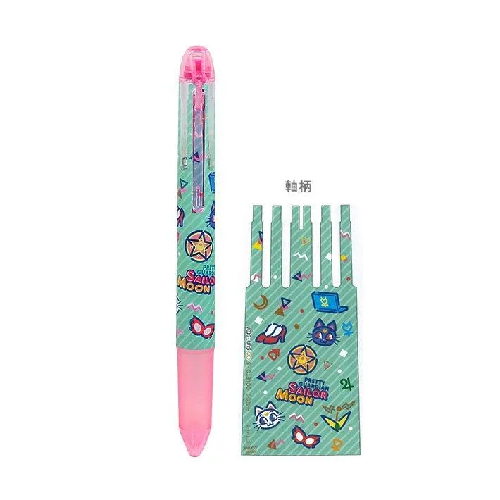 Sun-Star S46458 HI-TEC-C COLETO Sailor Moon  Magical girl Rabbit Red Ivory 4 Color Pen Case