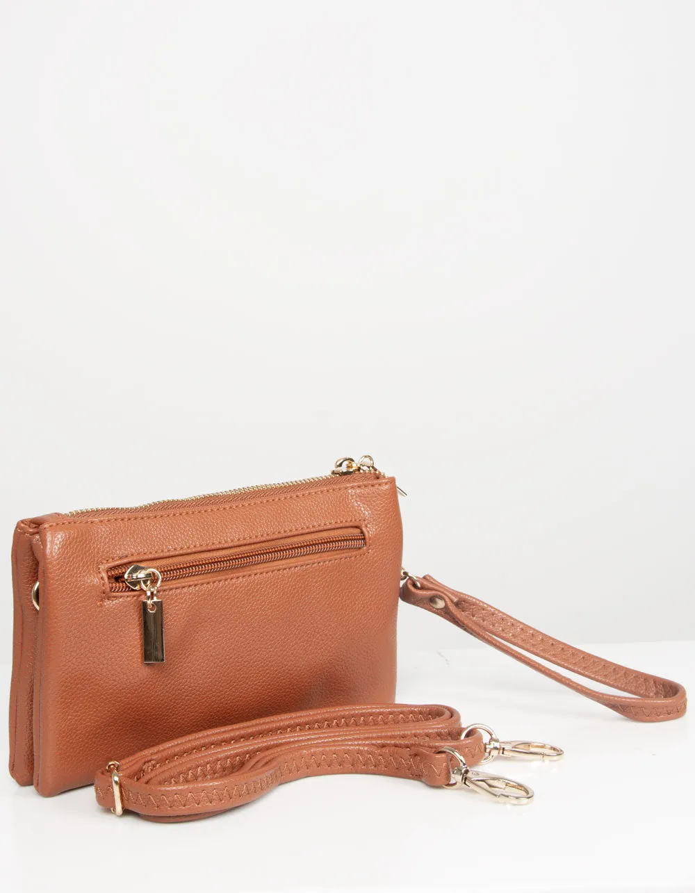 Tan Clutch Bag | Toni