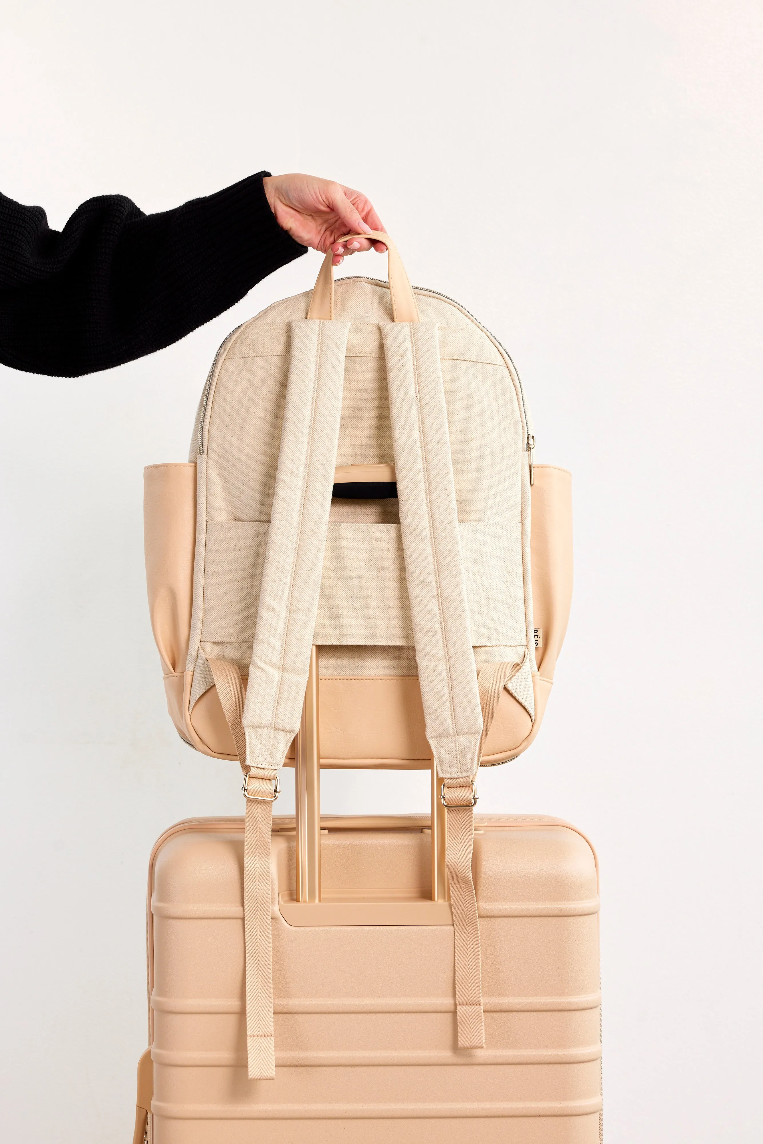 The Backpack in Beige