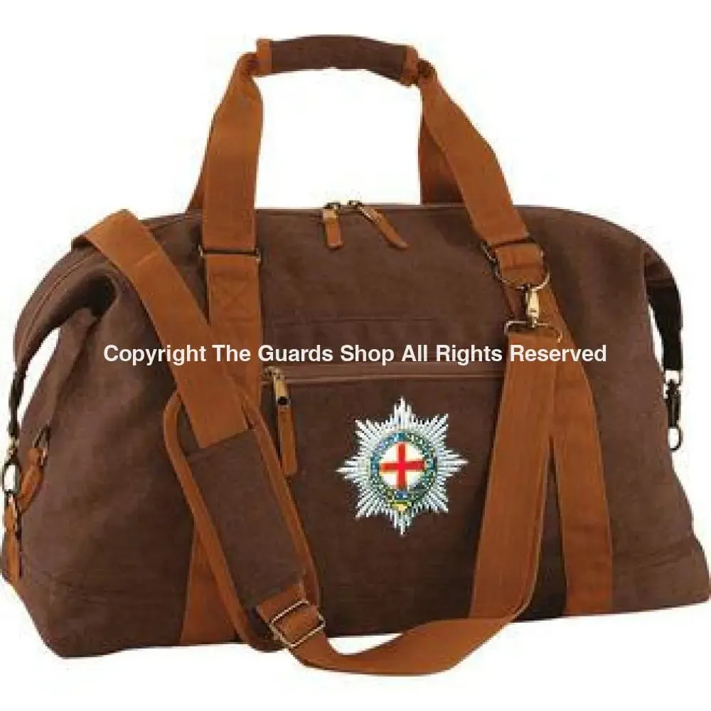 The Coldstream Guards Vintage Canvas Satchel