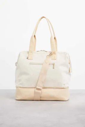 The Convertible Mini Weekender in Beige