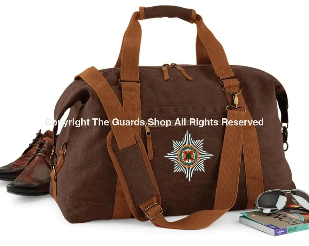 The Irish Guards Vintage Canvas Satchel