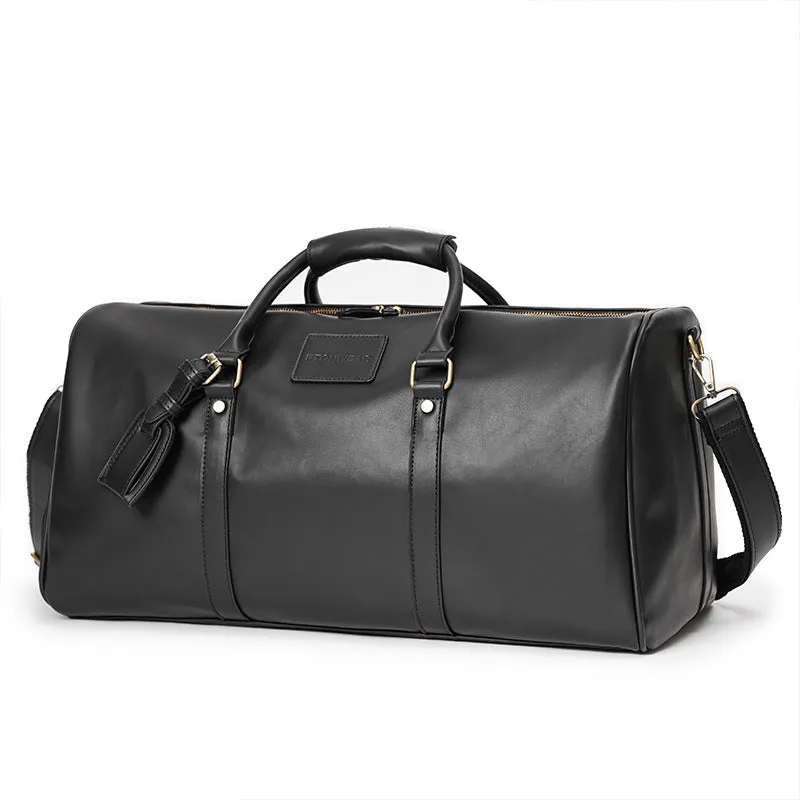 Ultimate Men And Women Weekend Carry On Travel Duffle Garment Leather Bag