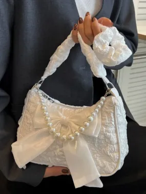 Uniwim Coquette Pearl Bowknot Bag