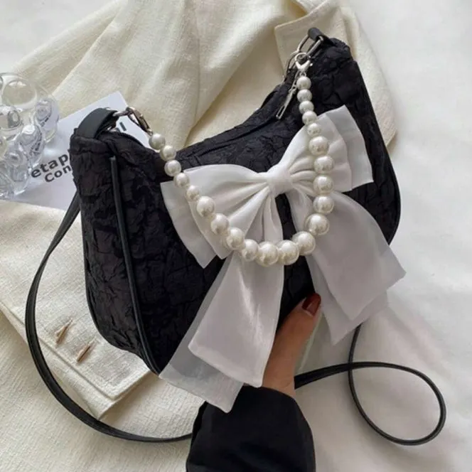 Uniwim Coquette Pearl Bowknot Bag