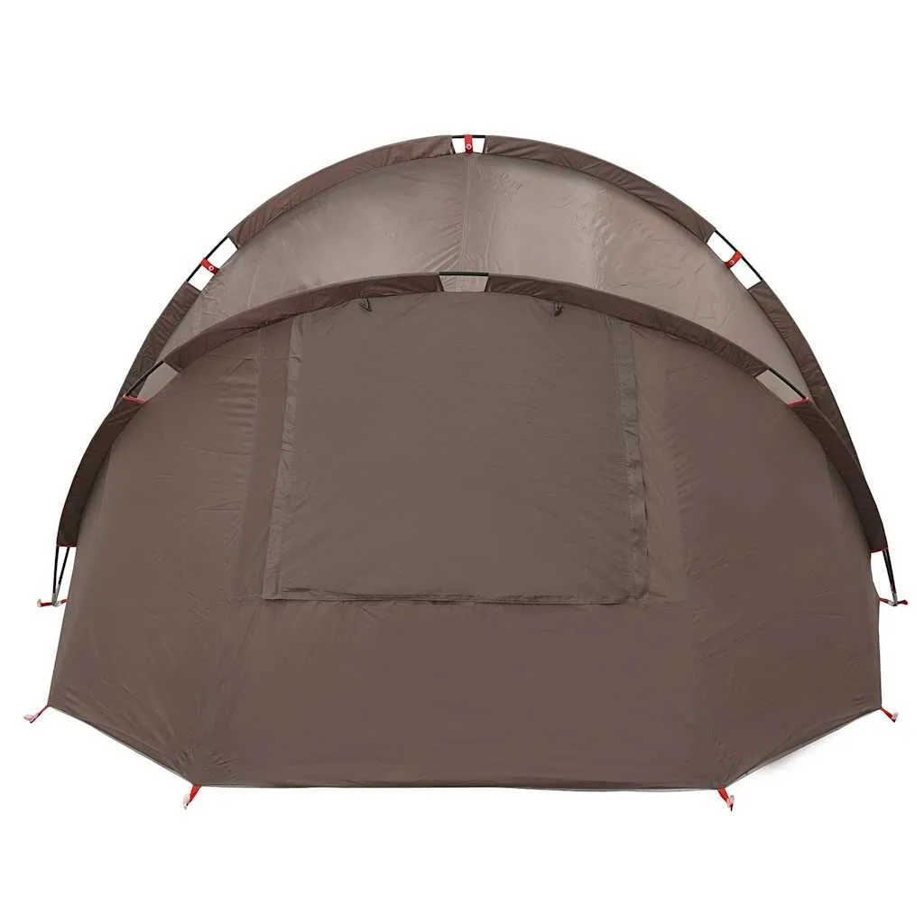 vidaXL Fishing Tent 2-Person Brown Waterproof