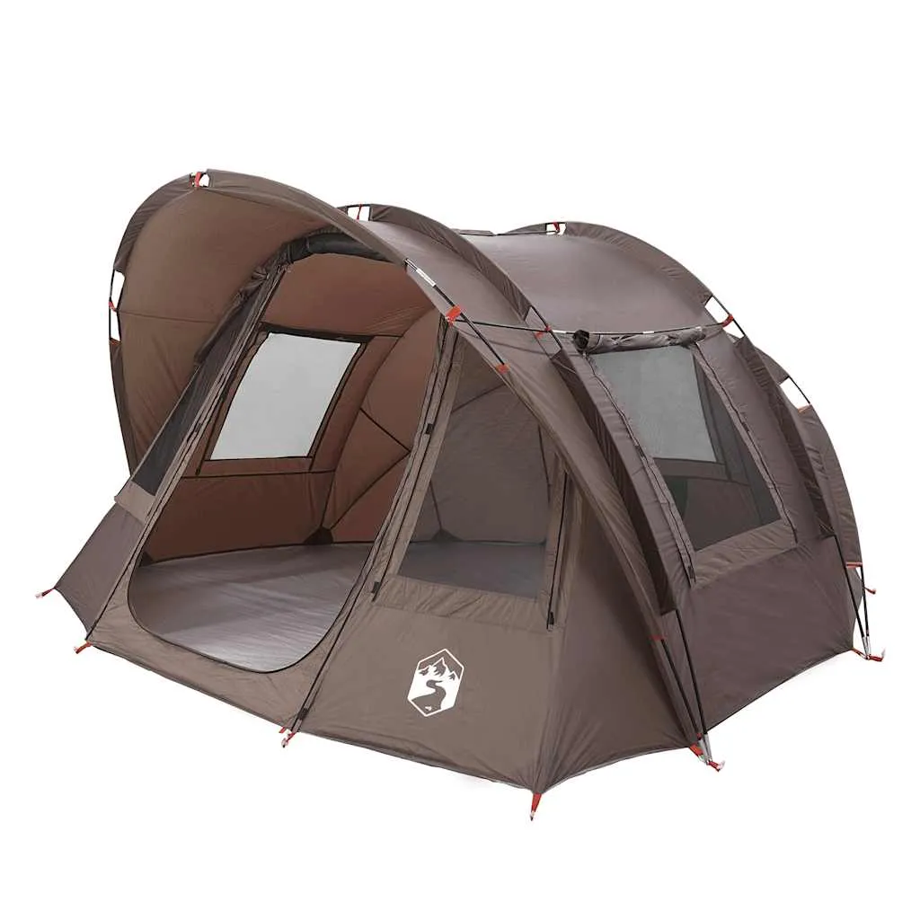 vidaXL Fishing Tent 2-Person Brown Waterproof