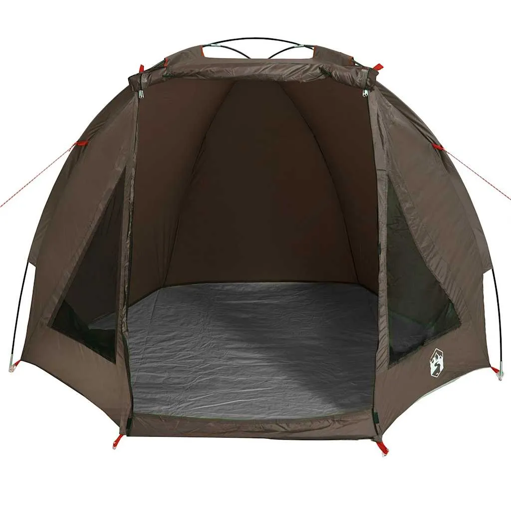 vidaXL Fishing Tent Brown Waterproof