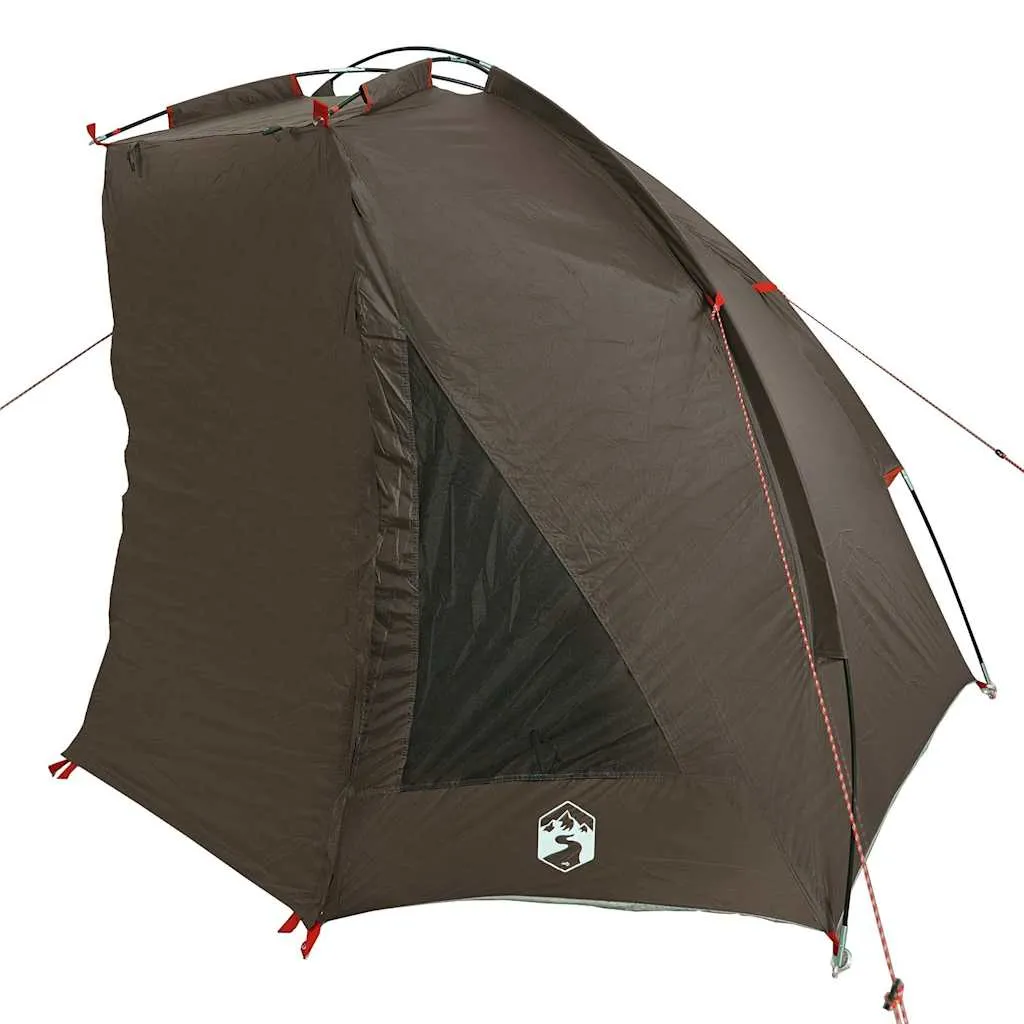 vidaXL Fishing Tent Brown Waterproof