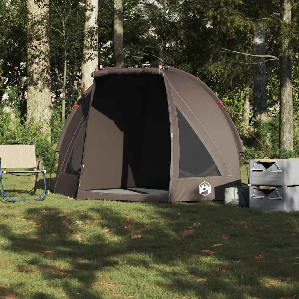 vidaXL Fishing Tent Brown Waterproof