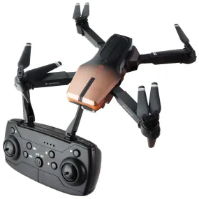 Vigour 3 HD Camera UAV Fold Drone with Remote and Case - Black/Bronze