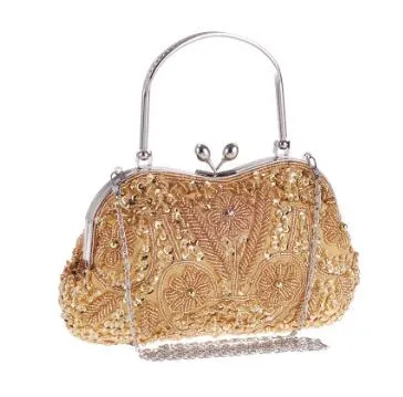 Vintage Clutch Bag Beaded Evening Handbag Bridal Party Wedding Purse