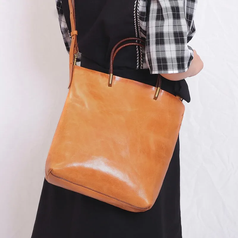 Vintage Leather Handbag Fashion Shoulder Crossbody Bag