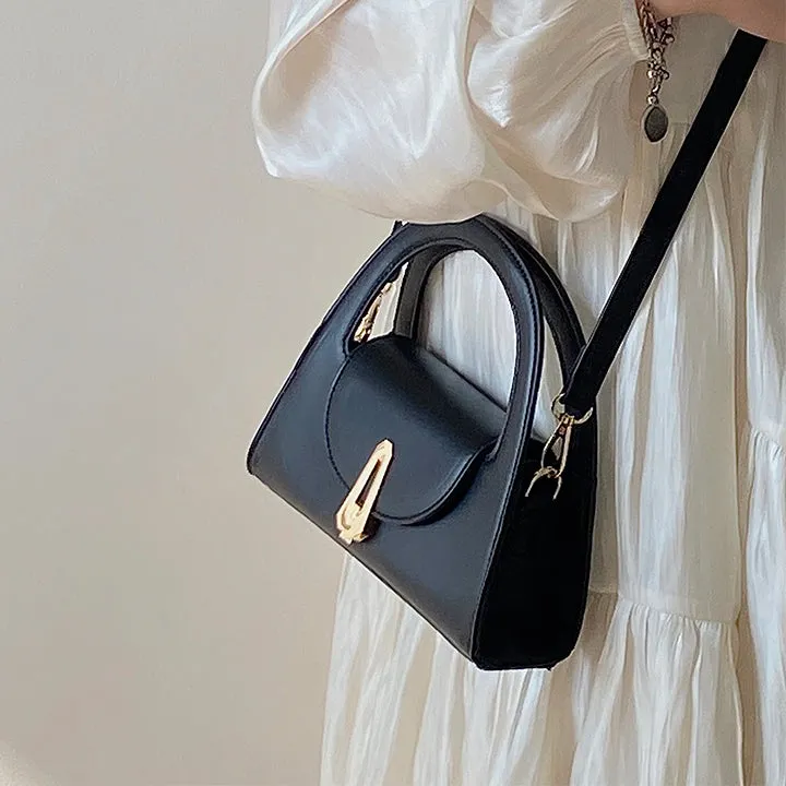 Vintage Lock Fashion Handbag Shoulder Bag