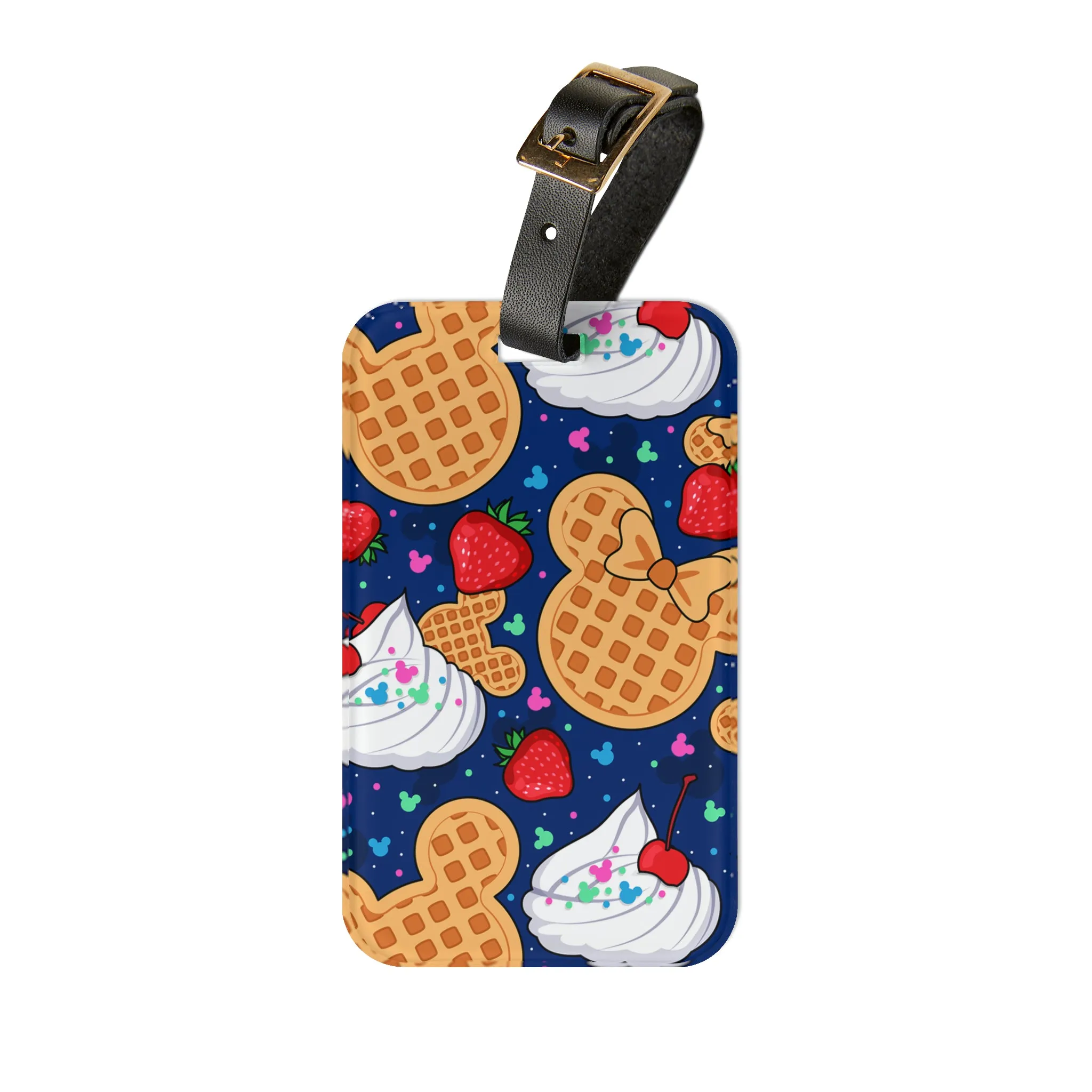 Waffles Luggage Tag