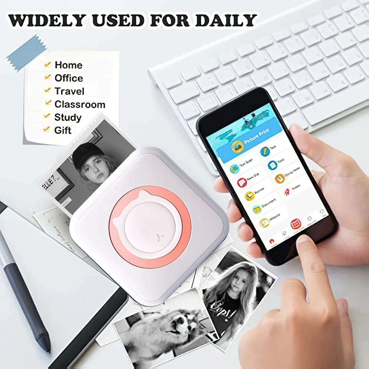 Wireless Smart Mini Pocket Printer  Perfect Gifts for Kids