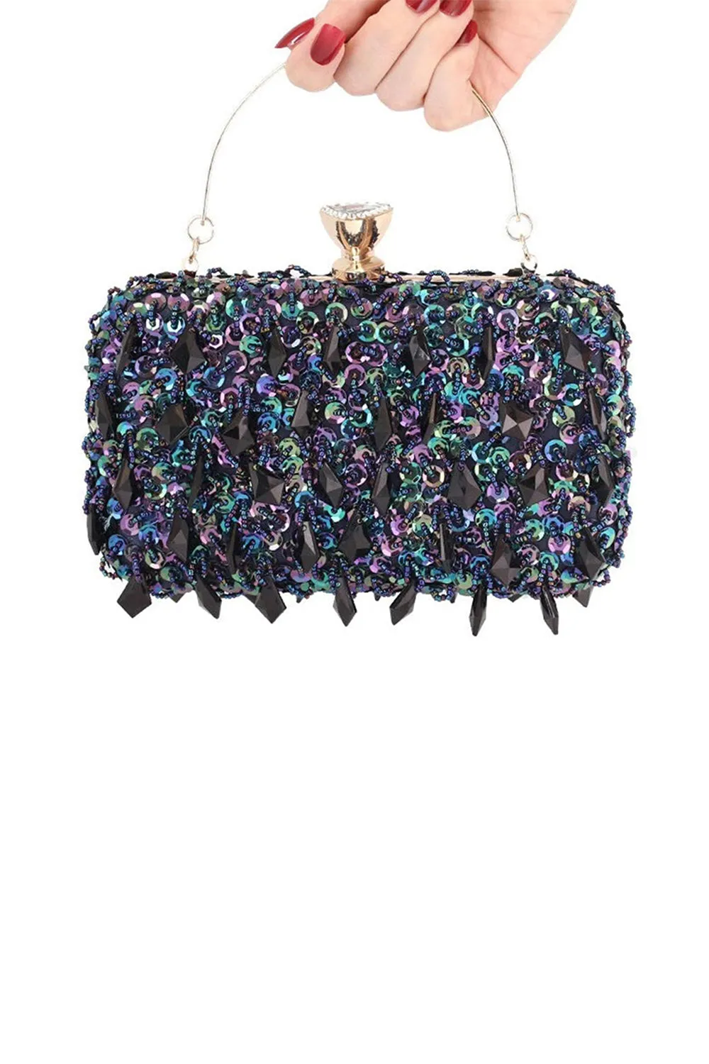 Women’s Beaded Sequined Evening Clutch Bags