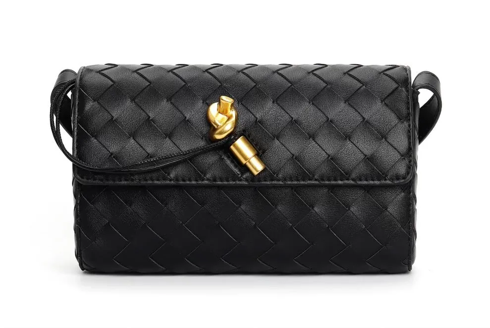 WOVEN FLAP CLUTCH