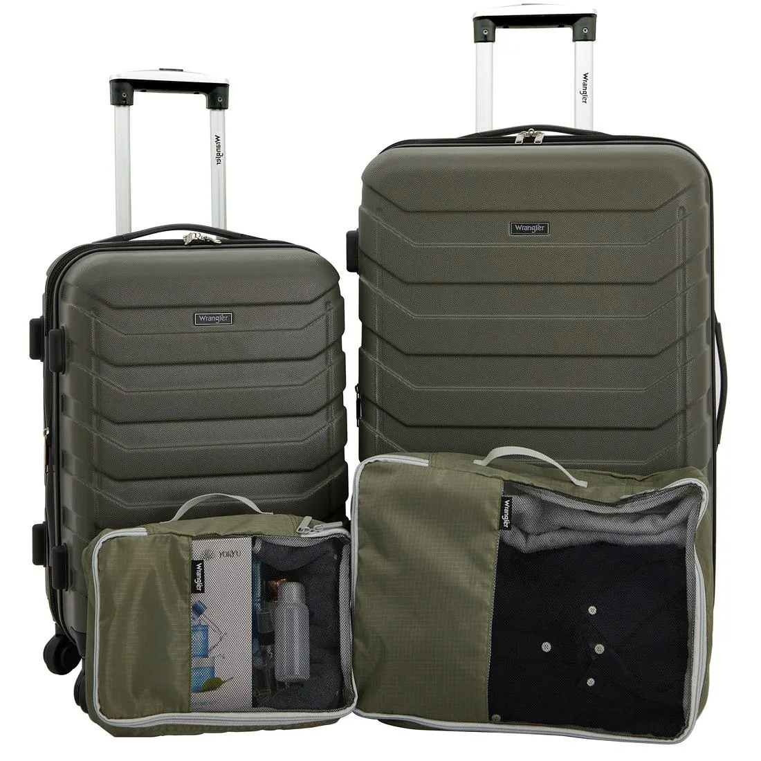 Wrangler Durham 4 Piece Hardside Luggage Set