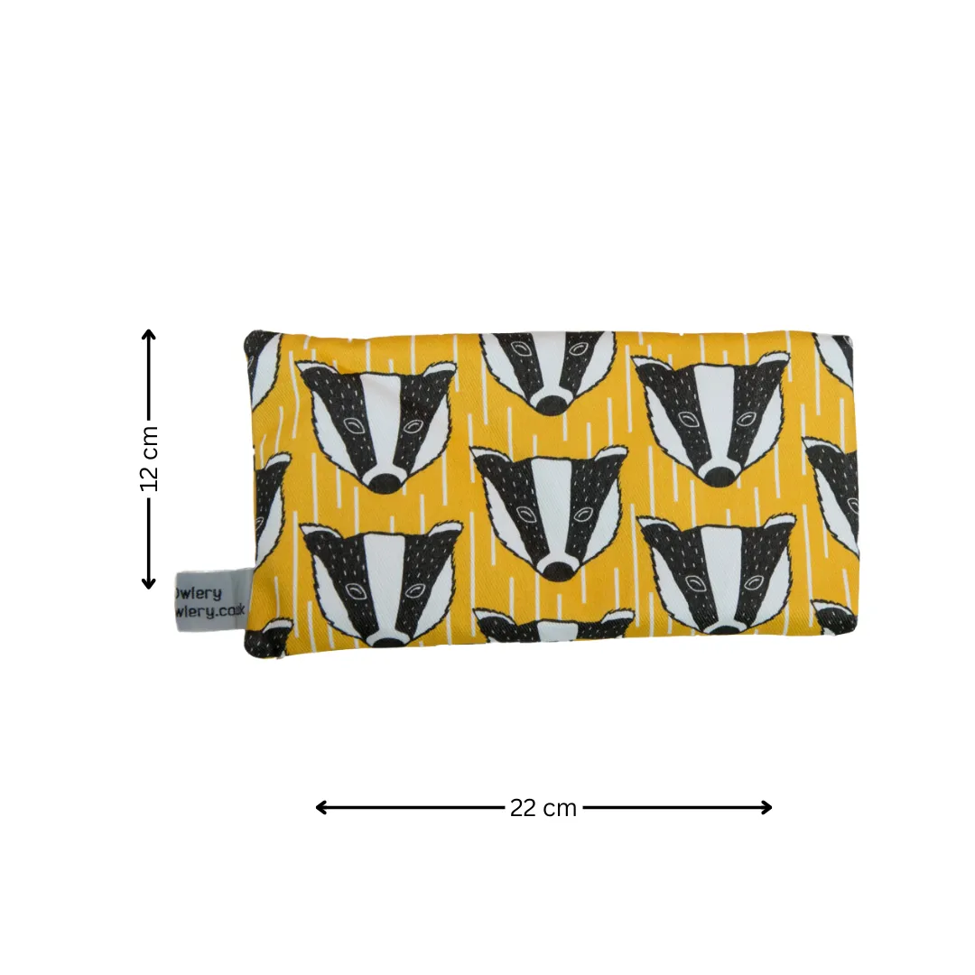 YELLOW BADGER MICROWAVEABLE WHEAT BAG