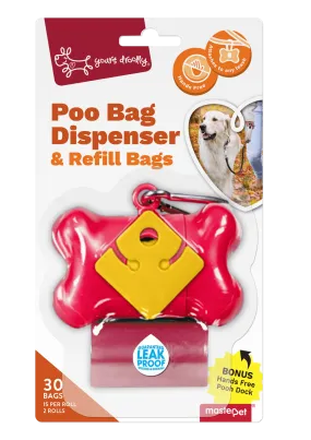 Yours Droolly Poo Bag Dispenser & Refill Bags