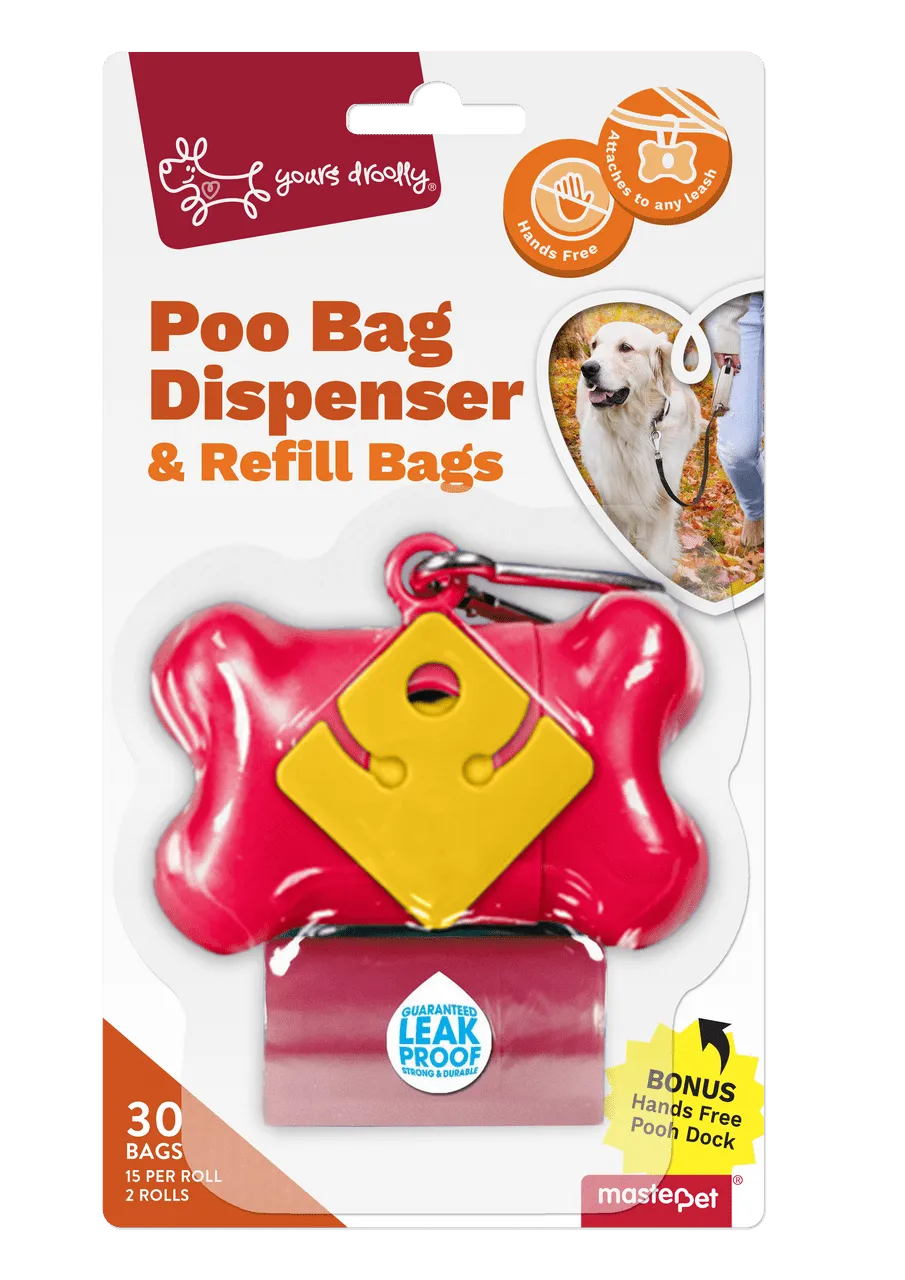 Yours Droolly Poo Bag Dispenser & Refill Bags