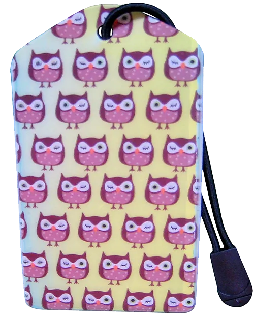 z Luggage Tag: Winking Owls