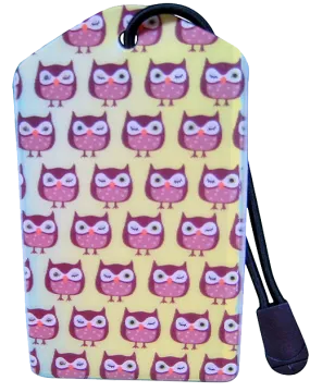 z Luggage Tag: Winking Owls